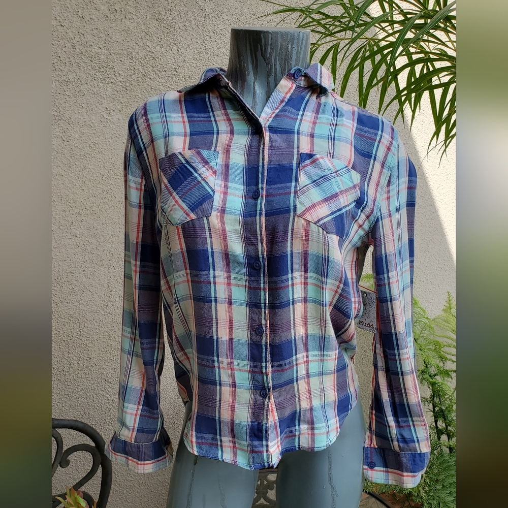 3/$21 MUDD GIRLS NWT PLAID SHIRT